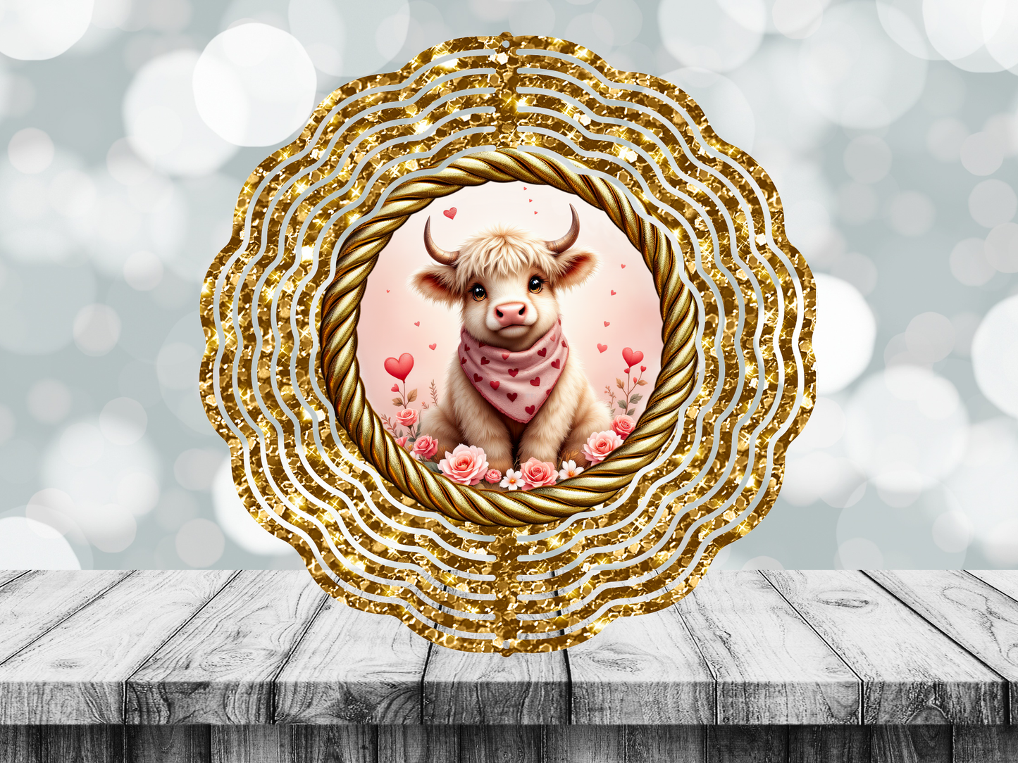Golden Cow7 Wind Spinner 8inch/10inch