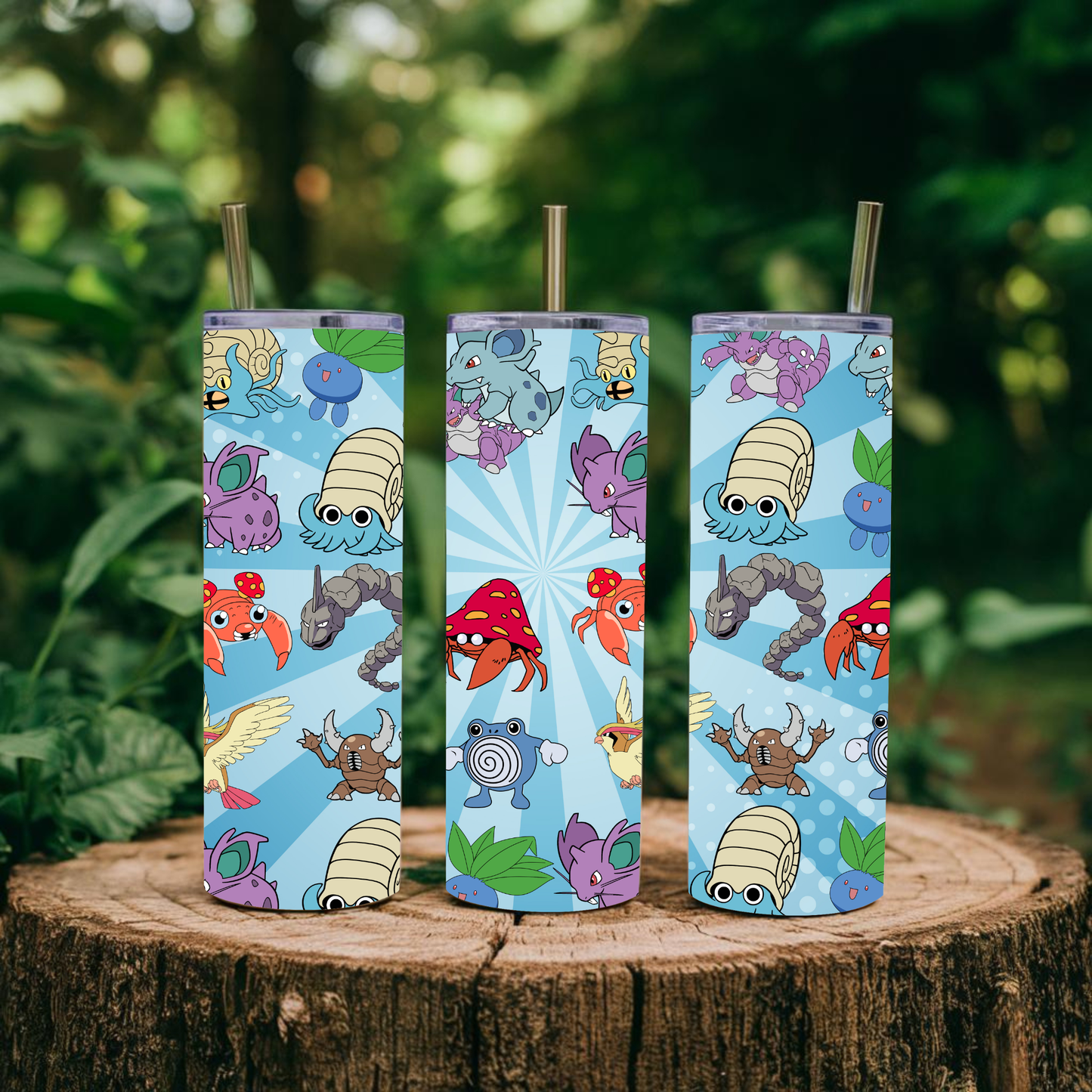 Pokémon Character Tumbler Design 5– 20 oz Stainless Steel Sublimation Tumbler