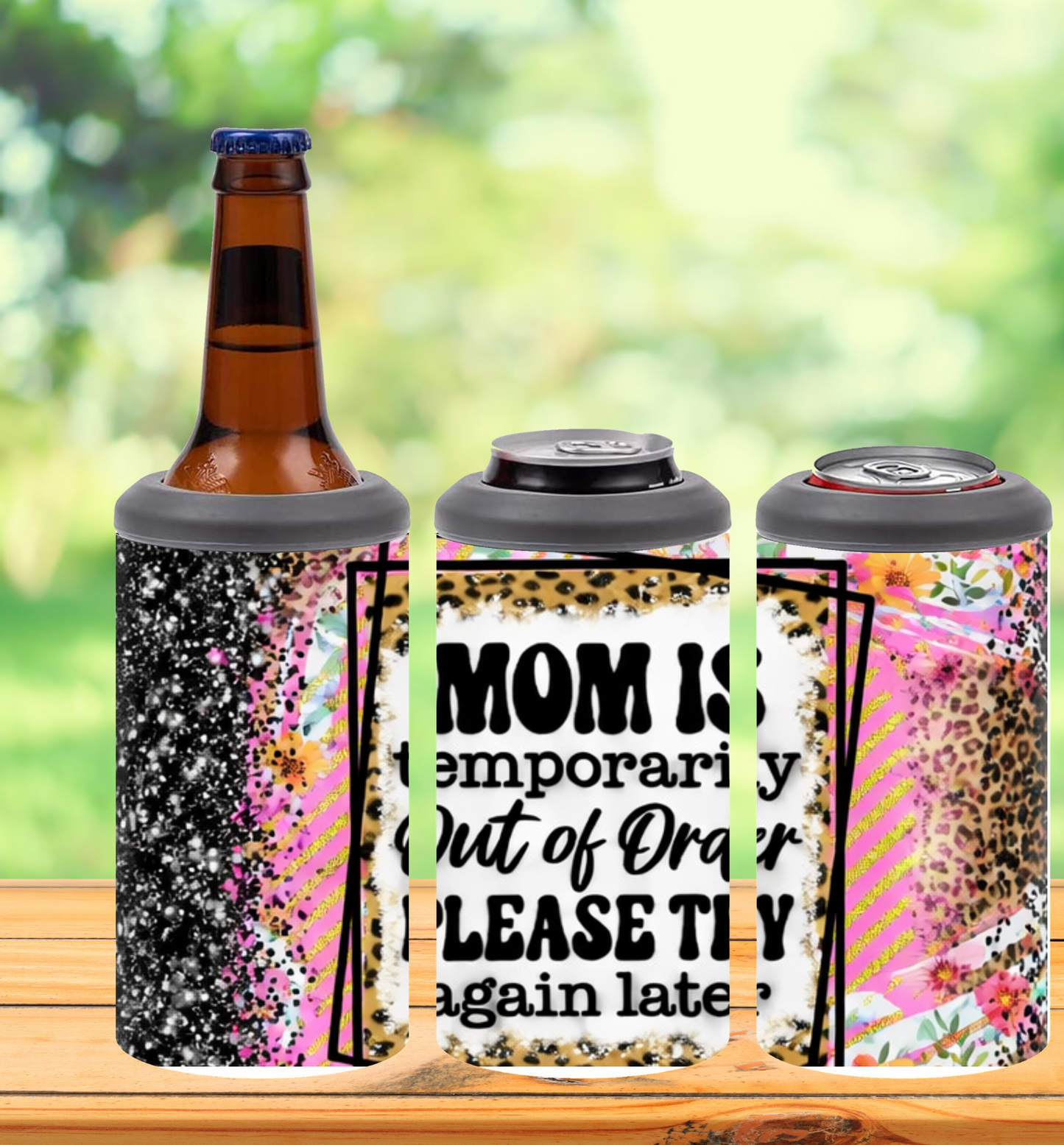 Mom 4-in-1 Can Coolers | Fits Cans, Bottles & Tumbler Use