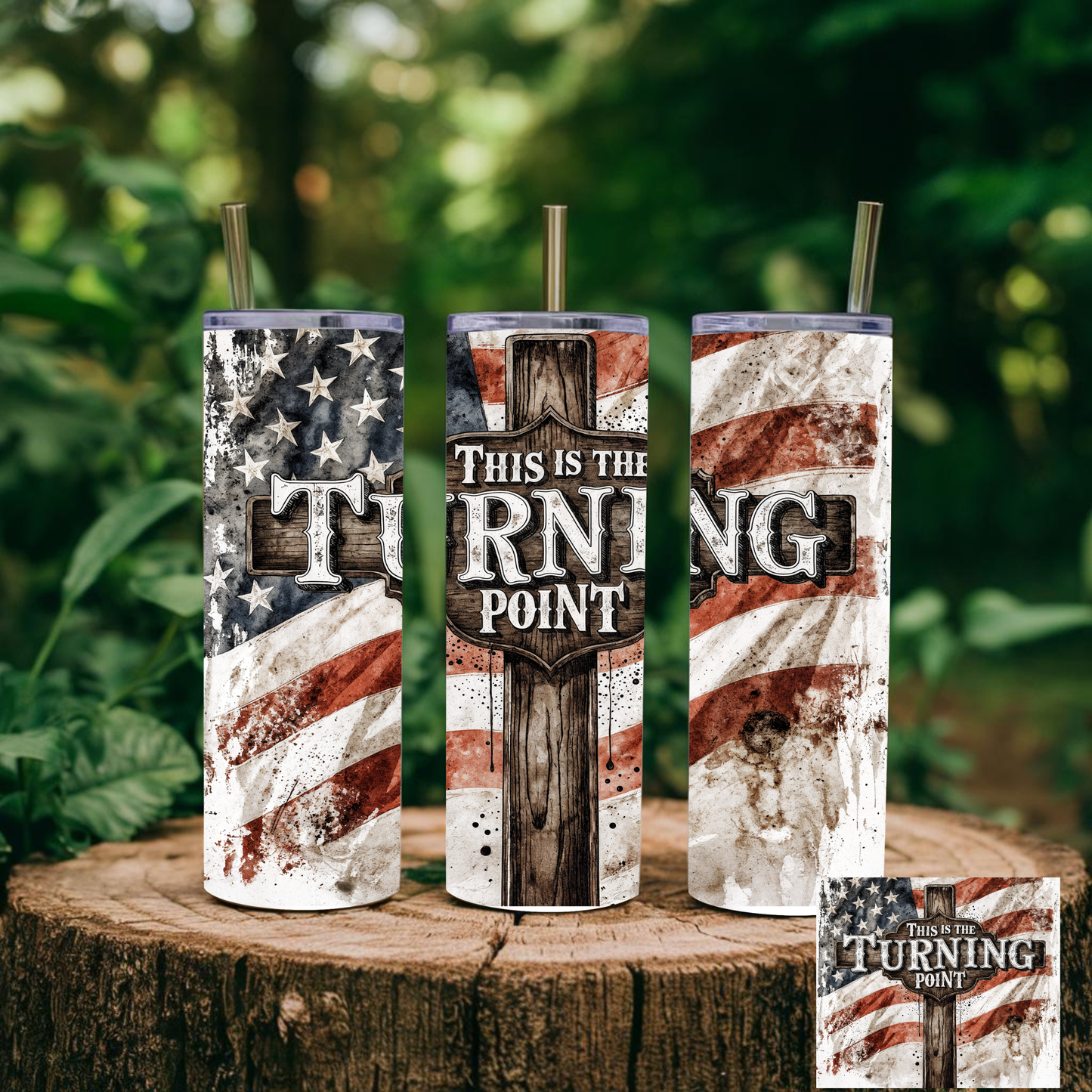 20 oz “The Turning Point” Stainless Steel Tumbler | Faith Inspired Drinkware