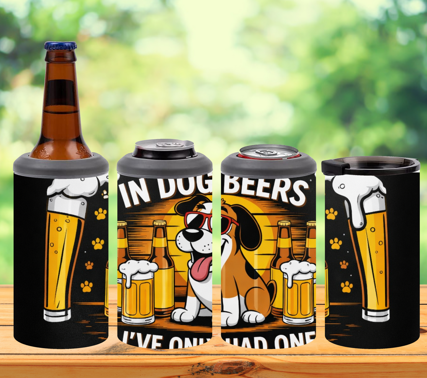 4-in-1 Can Coolers | Fits Cans, Bottles & Tumbler Use