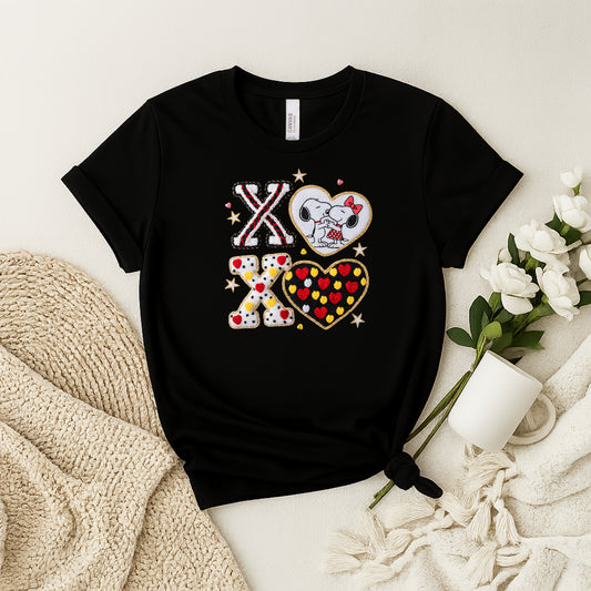 Snoopy XO Women’s Valentine’s Day Tees | Rustic, Cute & Comfy