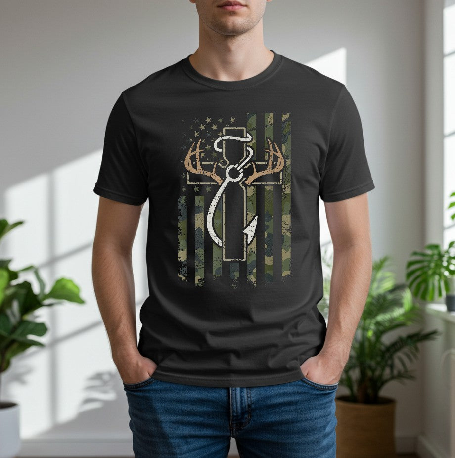 Cross Flag Men’s Graphic Tees | Comfortable Everyday Shirts