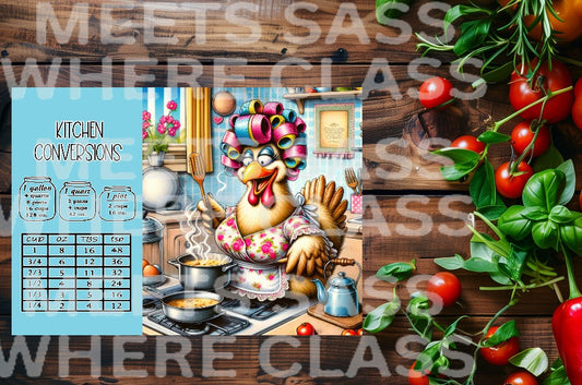 Chicken Conversions 2wm Personalized Tempered Glass Cutting Boards – Rectangle 11x7.87 & Round 11.8 | Decorative Kitchen & Serving Boards