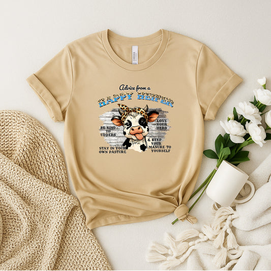 🐄 Happy Heifer Graphic Tee Woman's Tee