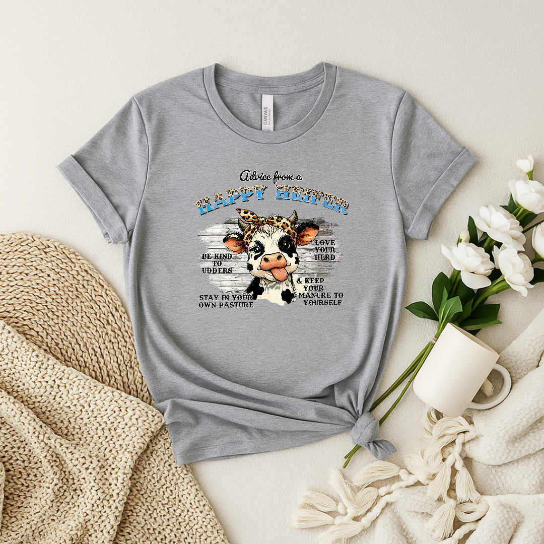 🐄 Happy Heifer Graphic Tee Woman's Tee