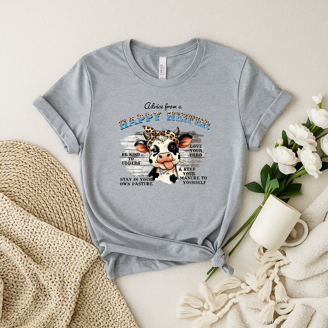 🐄 Happy Heifer Graphic Tee Woman's Tee