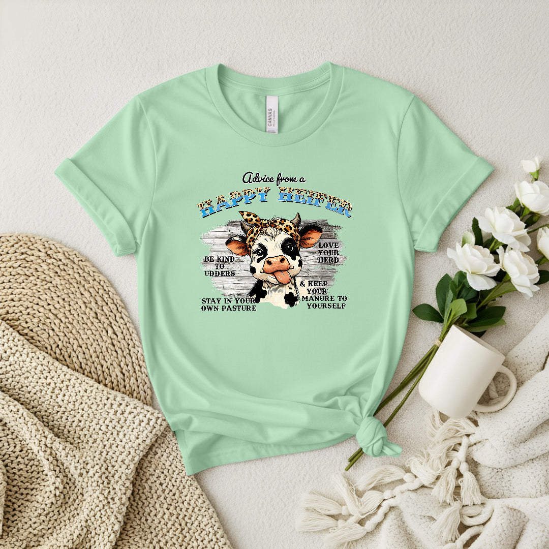 🐄 Happy Heifer Graphic Tee Woman's Tee