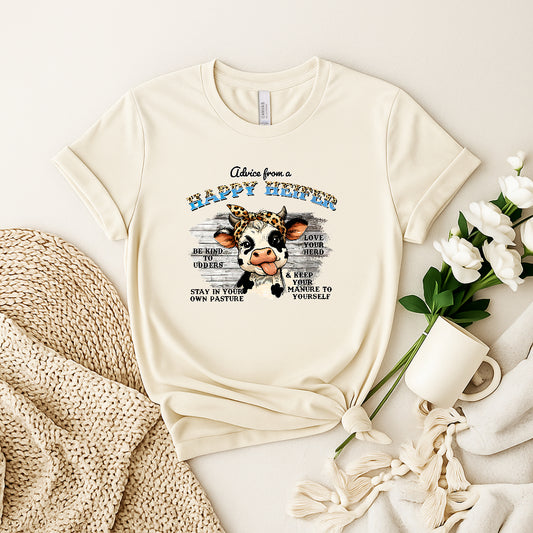 🐄 Happy Heifer Graphic Tee Woman's Tee