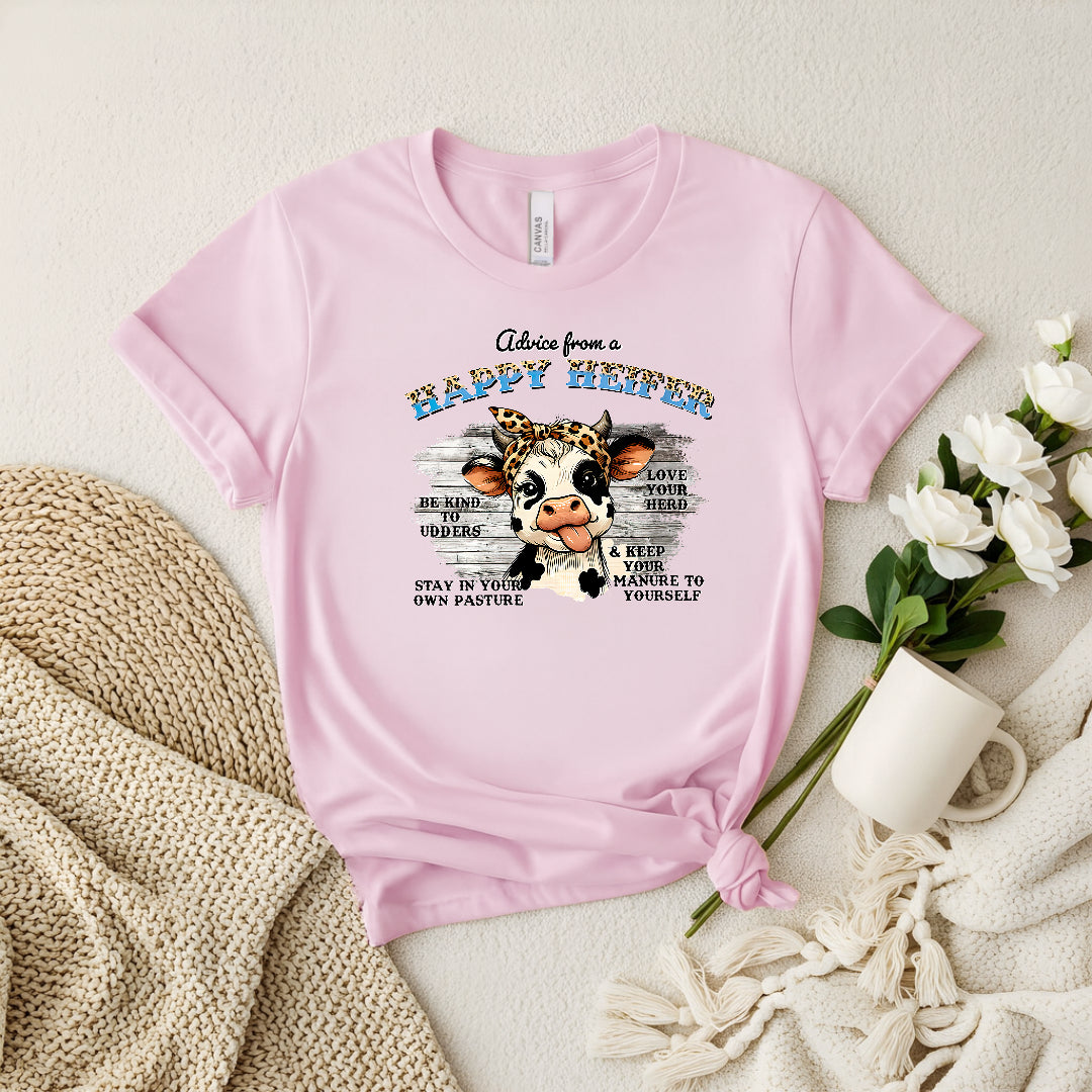 🐄 Happy Heifer Graphic Tee Woman's Tee