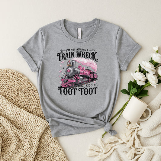 Train Wreck Graphic Tee