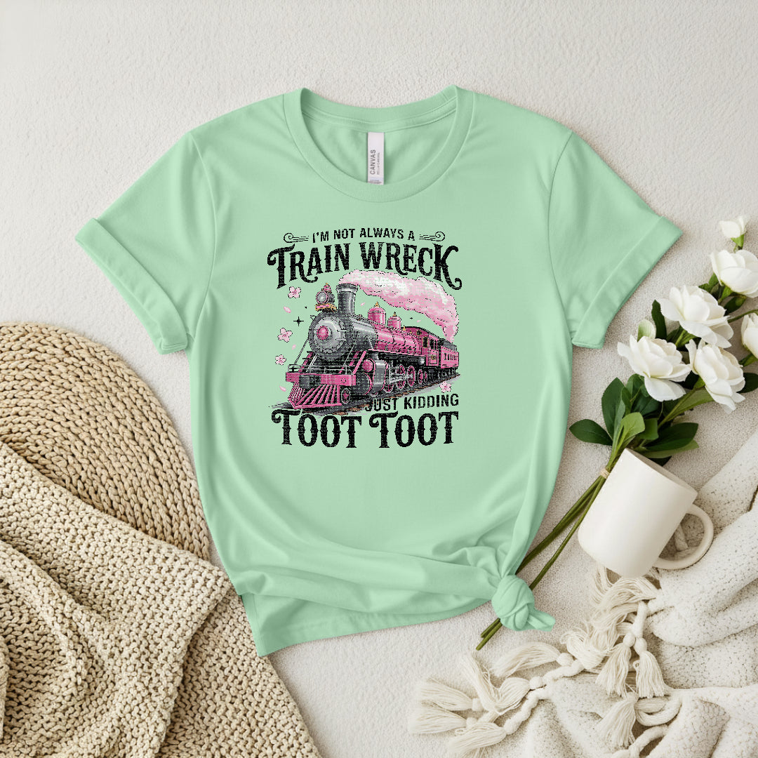 Train Wreck Graphic Tee